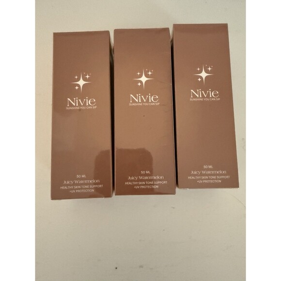 3 NEW Sealed Authentic Nivie Tanning Drops | 50ml | Tasty Watermelon Flavor - Picture 2 of 6